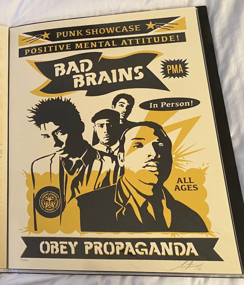 “Bad Brains PMA\" OBEY （2016）ポスター BAD-BRAINS-PUNK-SHOWCASE-